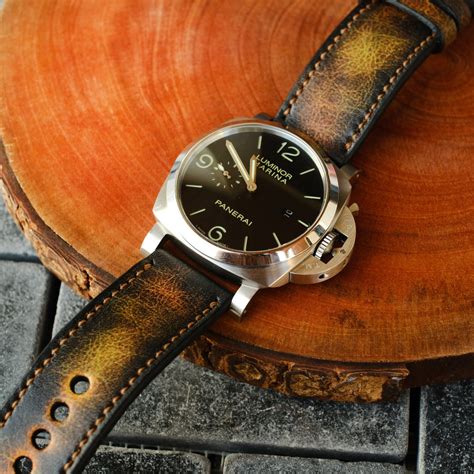 panerai custom leather straps|Panerai leather strap for sale.